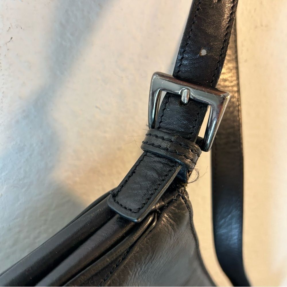 KENNETH COLE REACTION womans handbag black silver leather modern gothcore y2k - Picture 4 of 15